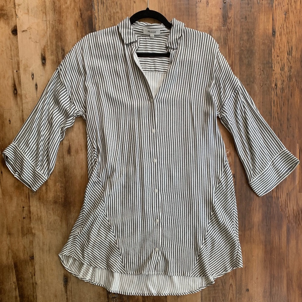 NWOT - Madewell Striped Shirtdress by Alexa Chung